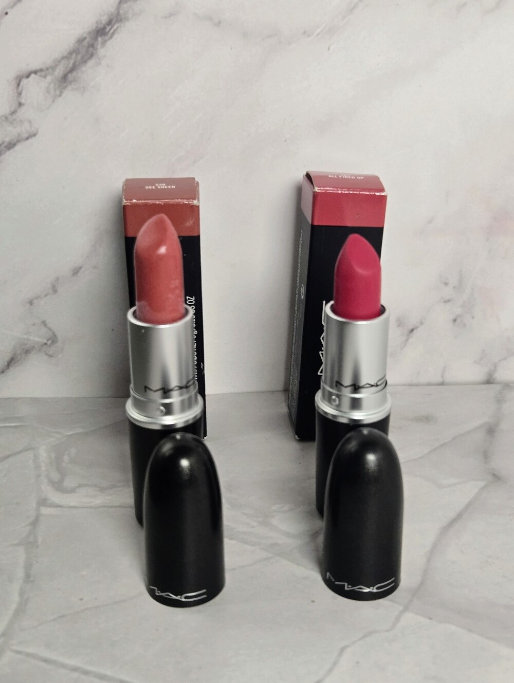 MAC Cosmetics BNIB Lipstick Lot. Both are Very Popular Shades!
